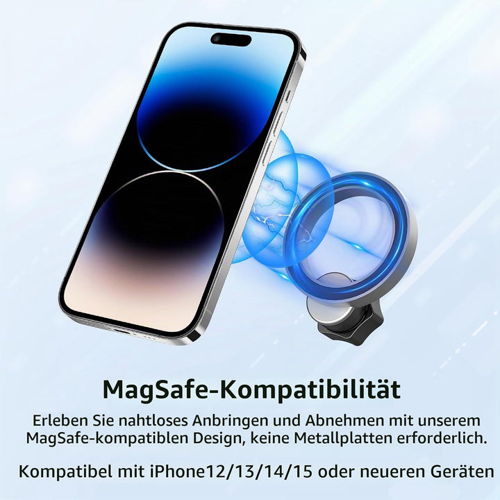 AYADA Magnet Handyhalterung Kompatibel mit Q2, MagSafe für iPhone 12/13/14/15, SUV Zubehör Accessori