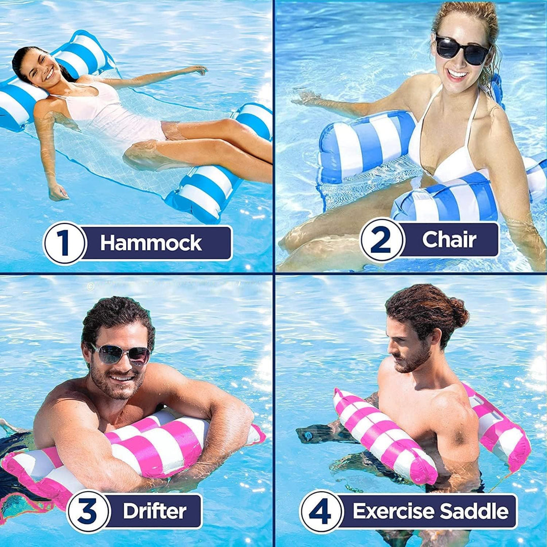 Pool Aufblasbare Schwimmsitze,2/3 Stück Aufblasbare Hängematte Pool Float Wasserhängematte Luftmatra