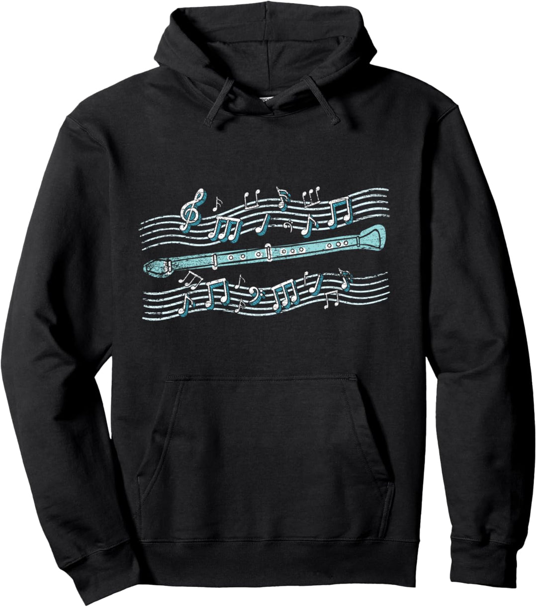 Musik Melodie Geschenk Flöte Pullover Hoodie