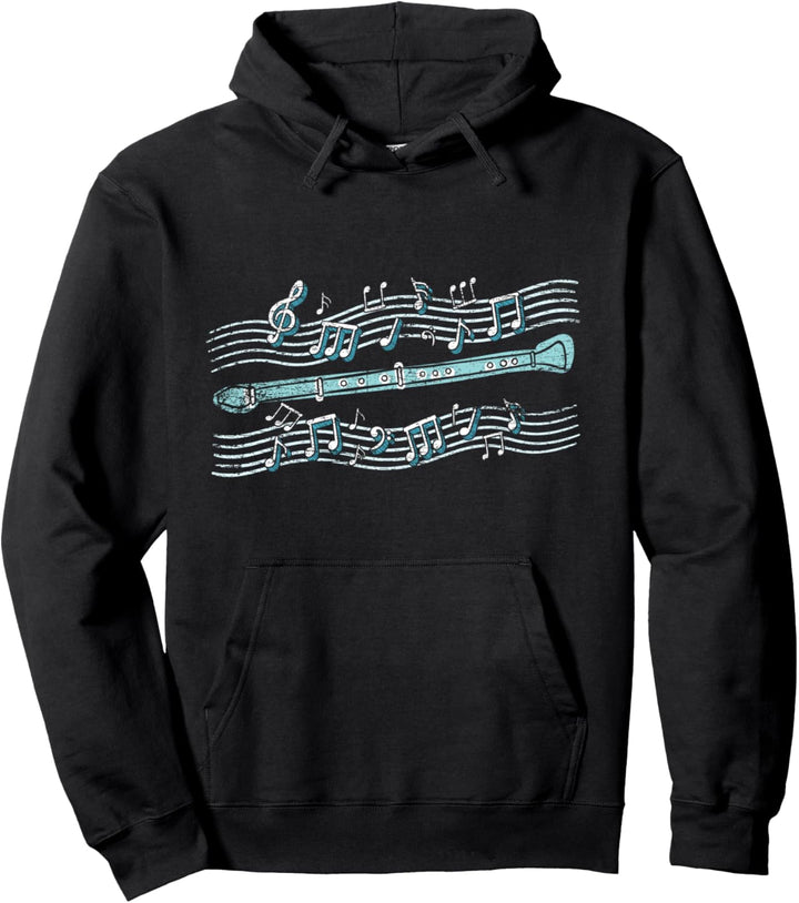 Musik Melodie Geschenk Flöte Pullover Hoodie