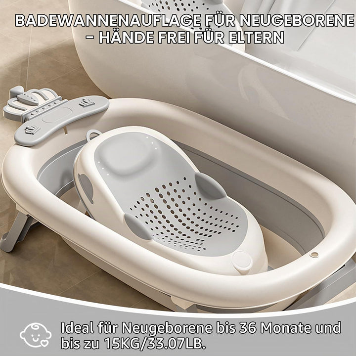 Babybadewannensitz: Ergonomisch Geformt für Babys im Alter Badewannensitz von 0-6 Monaten Weich Ruts