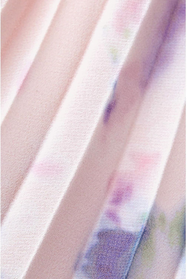 Esprit Collection Midikleid aus Chiffon mit Plisseefalten 42 697/Pastel Pink 3, 42 697/Pastel Pink 3