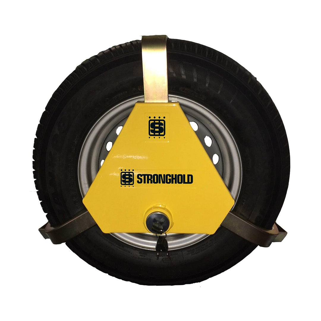 Stronghold Apex 12”-13” dreieckige Radkralle passend für Wohnwagen, Anhänger, Pferdeanhänger, Transp