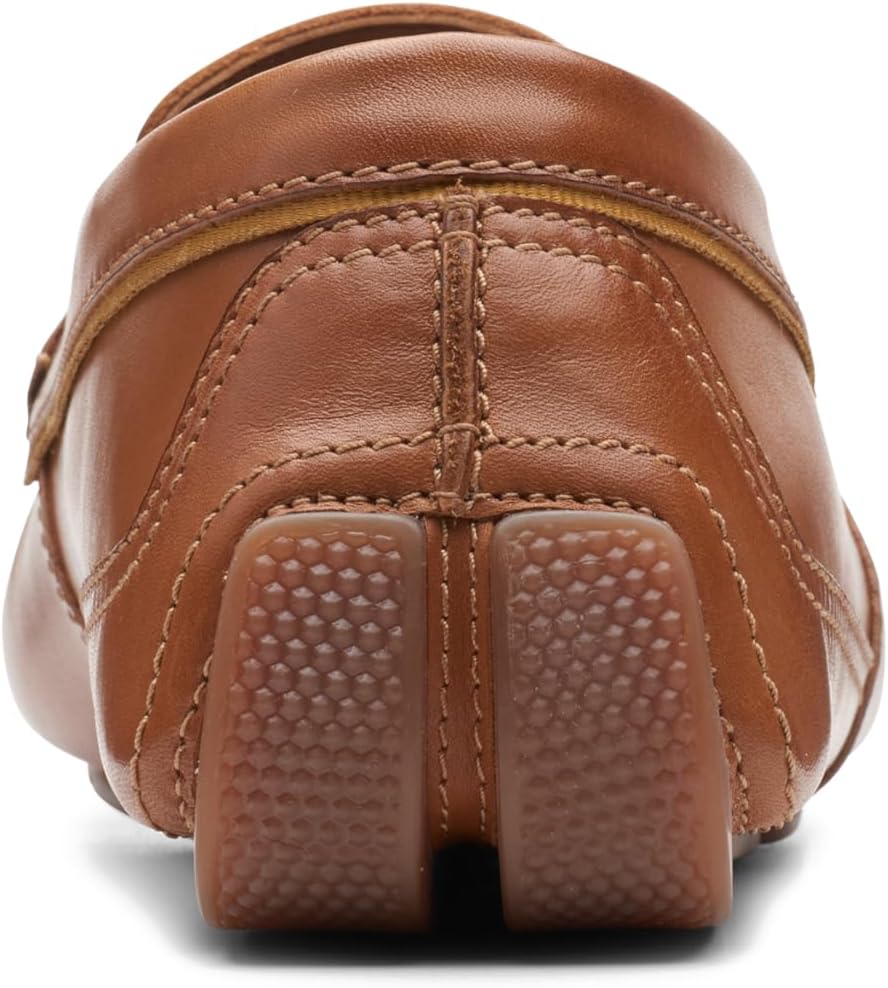 Clarks Herren Markman Plain Moccasin 39.5 EU Tan Leather, 39.5 EU Tan Leather