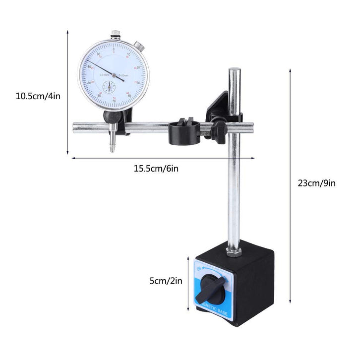 Magnetstativ Messstativ für Messuhr, Einstellbare Magnetischer Messstativ Magnet-Messstativ mit Mess