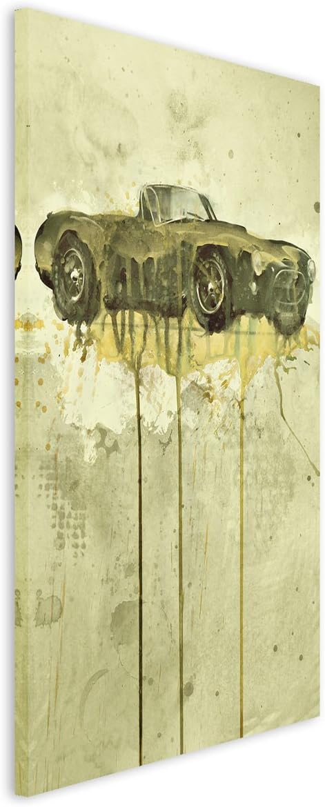 Paul Sinus Art AC Cobra 90x60cm Wandbild Aquarell Kunstbild Malerei Leinwandbild Fotoleinwand