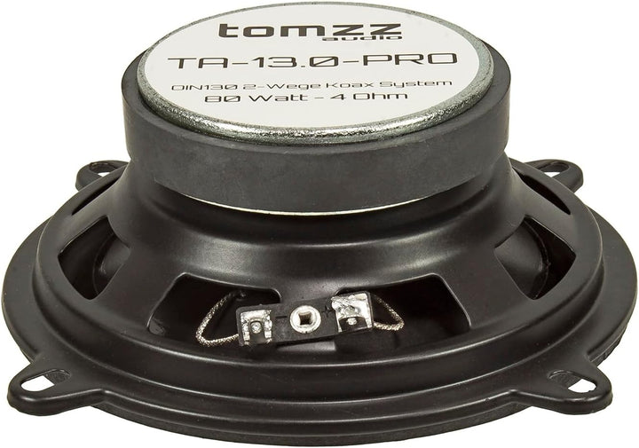 tomzz Audio 4000-997-1 TA 13.0-Pro Koaxial 2-Wege Lautsprecher Set 130mm 50 Watt Lautsprecher Satz
