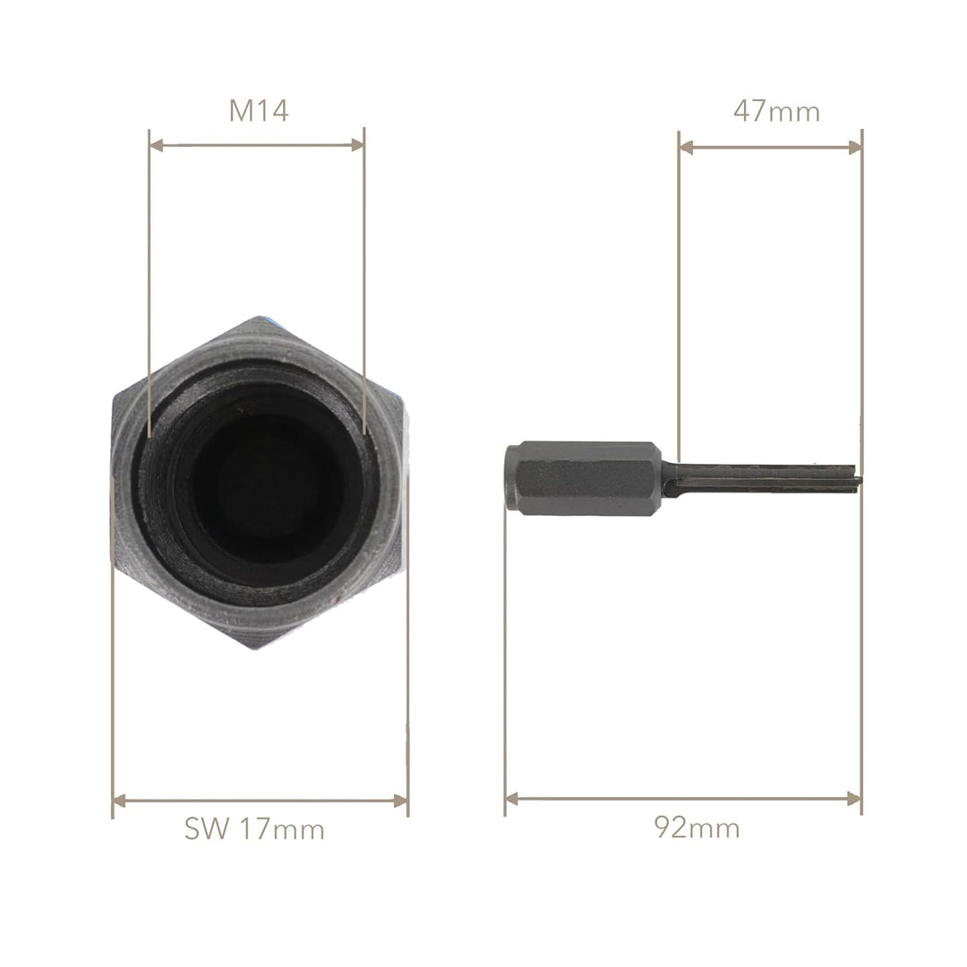 Hartmetall Fugenfräser 8 mm Schneidenlänge 47mm für Winkelschleifer Mörtelfräser mit M14 Gewinde, Nu