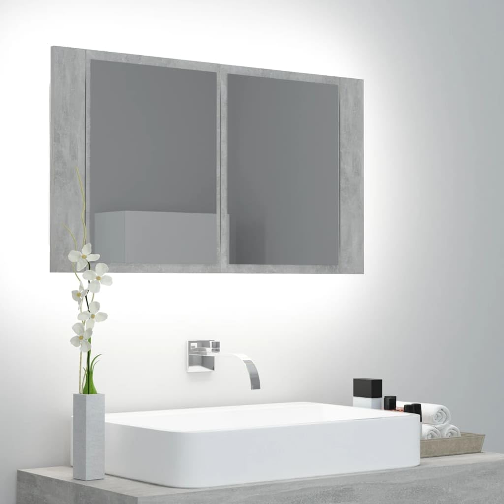 vidaXL LED Bad Spiegelschrank Badezimmerspiegel Badspiegel Spiegel Badschrank Badezimmerschrank Häng