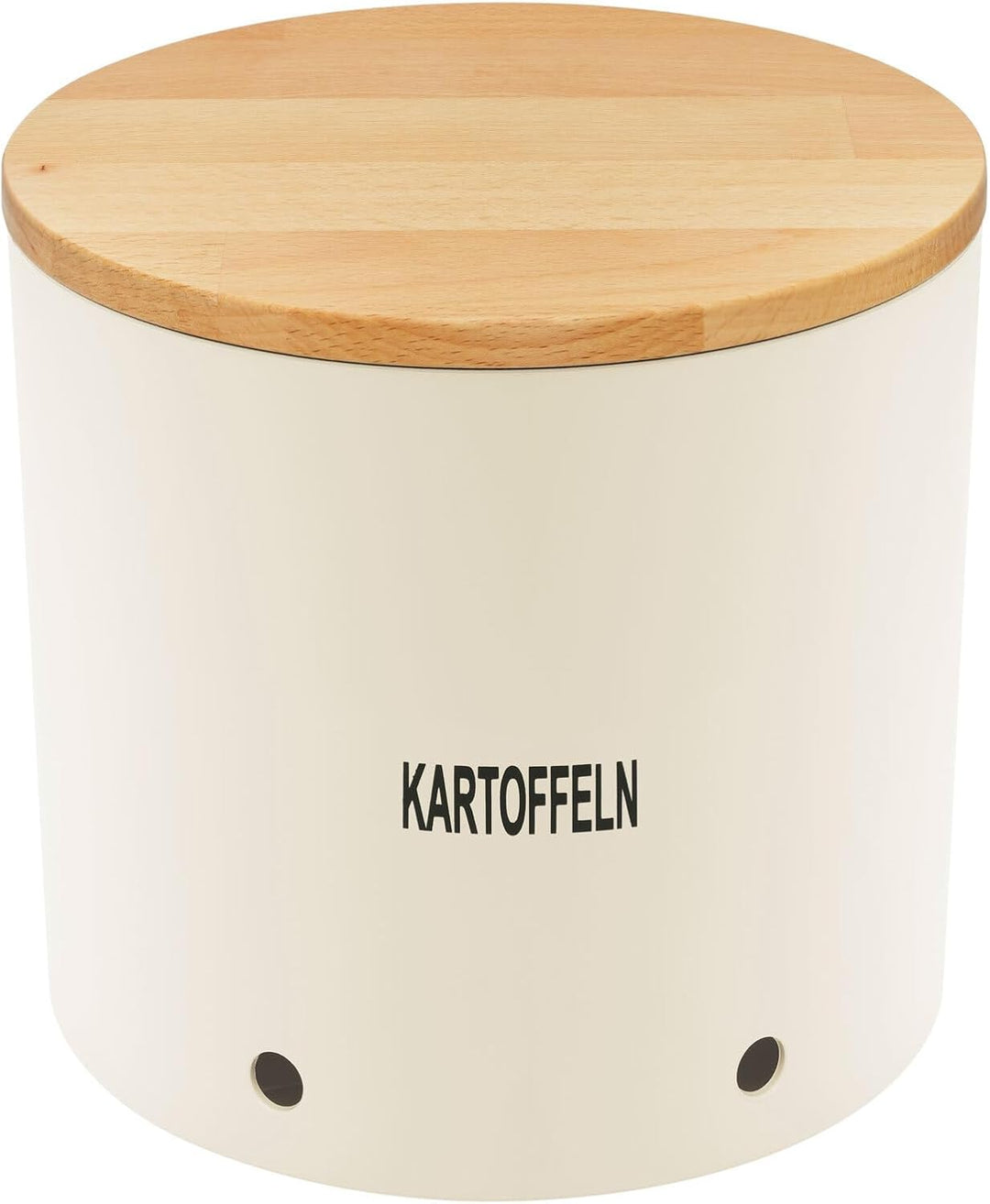 Magu Natur-Design Kartoffeltopf Zwiebeltopf Knoblauchtopf Beige aus einem Polymer aus natürlichen Ma