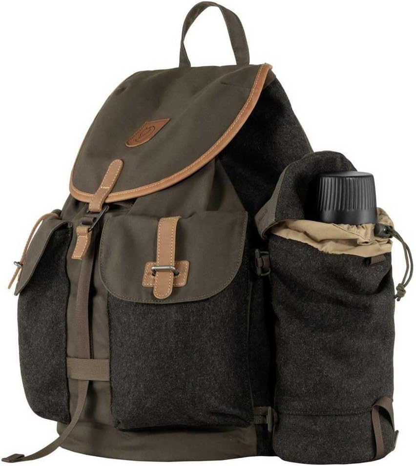 Fjallraven, Värmland Wool, Seitentasche, Dunkler Olivenbraun, 4Lt, Unisex-Adult
