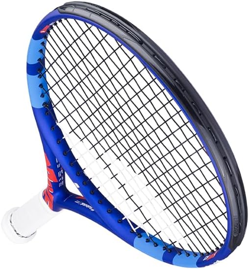 Babolat, Tennisschläger Modell Drive Junior, Einheitsgrösse, Blau/Rot, Leicht, Griff für kleine Händ