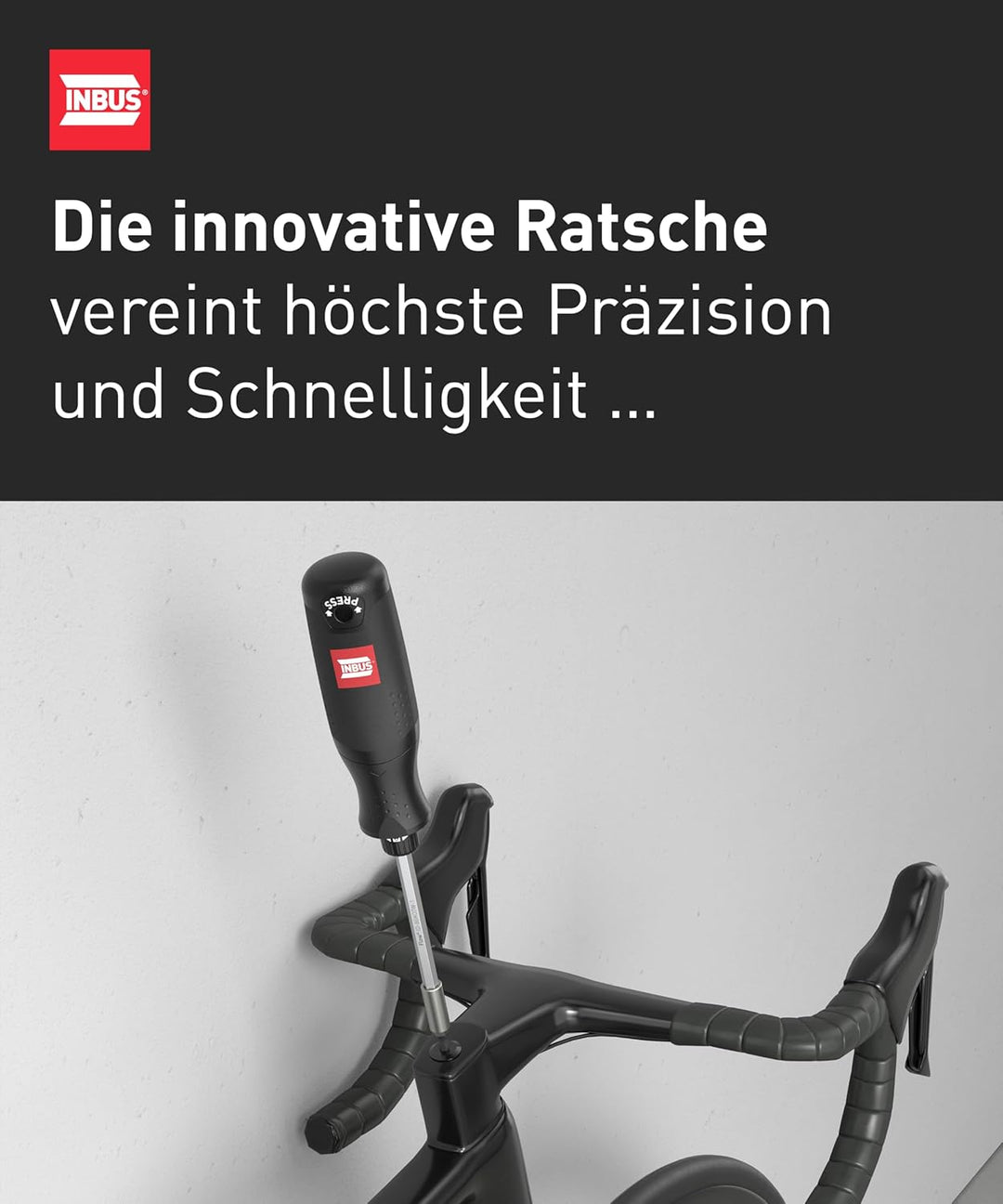 INBUS® Flow 73424 Schraubendreher inkl. 12 Bits, mit FlowDrive & HybridTouch