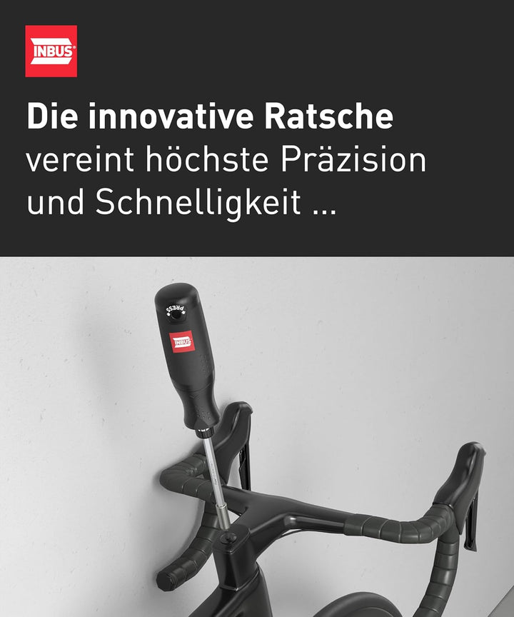 INBUS® Flow 73424 Schraubendreher inkl. 12 Bits, mit FlowDrive & HybridTouch