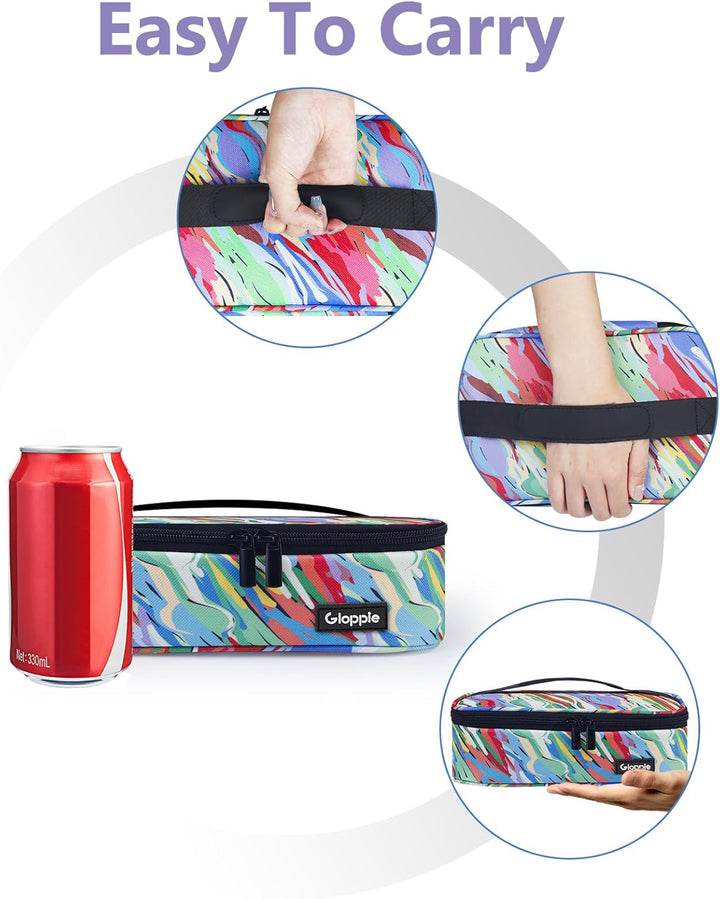 Gloppie Klein Kühltasche Leicht Lunch-Tasche für Lebensmitteltransport, Thermotasche Einkaufstasche