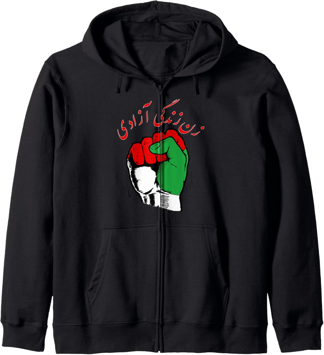 Frauen Life Freedom, iranische Flagge, Frauen des Irans Kapuzenjacke