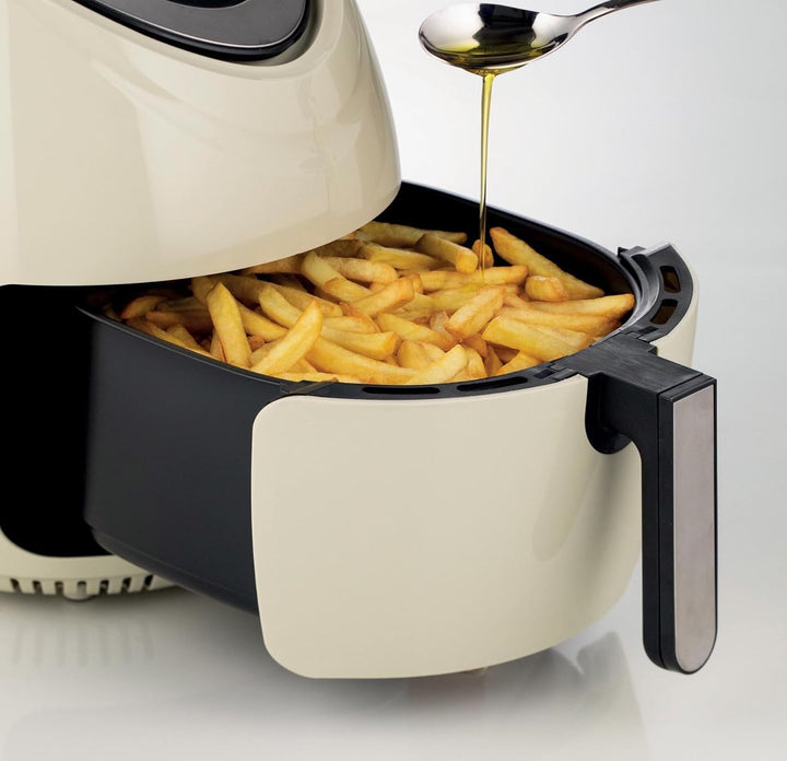Ariete Airy Fryer XXL 4618, Heissluftfritteuse 7 Liter, 60-Minuten-Timer, LCD- und Touchscreen mit 7