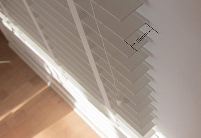 PVC Jalousie in Holzoptik | Rollos & Jalousien Jalousien in Wood-Optik | Fauxwood Jalousie | 50 mm L