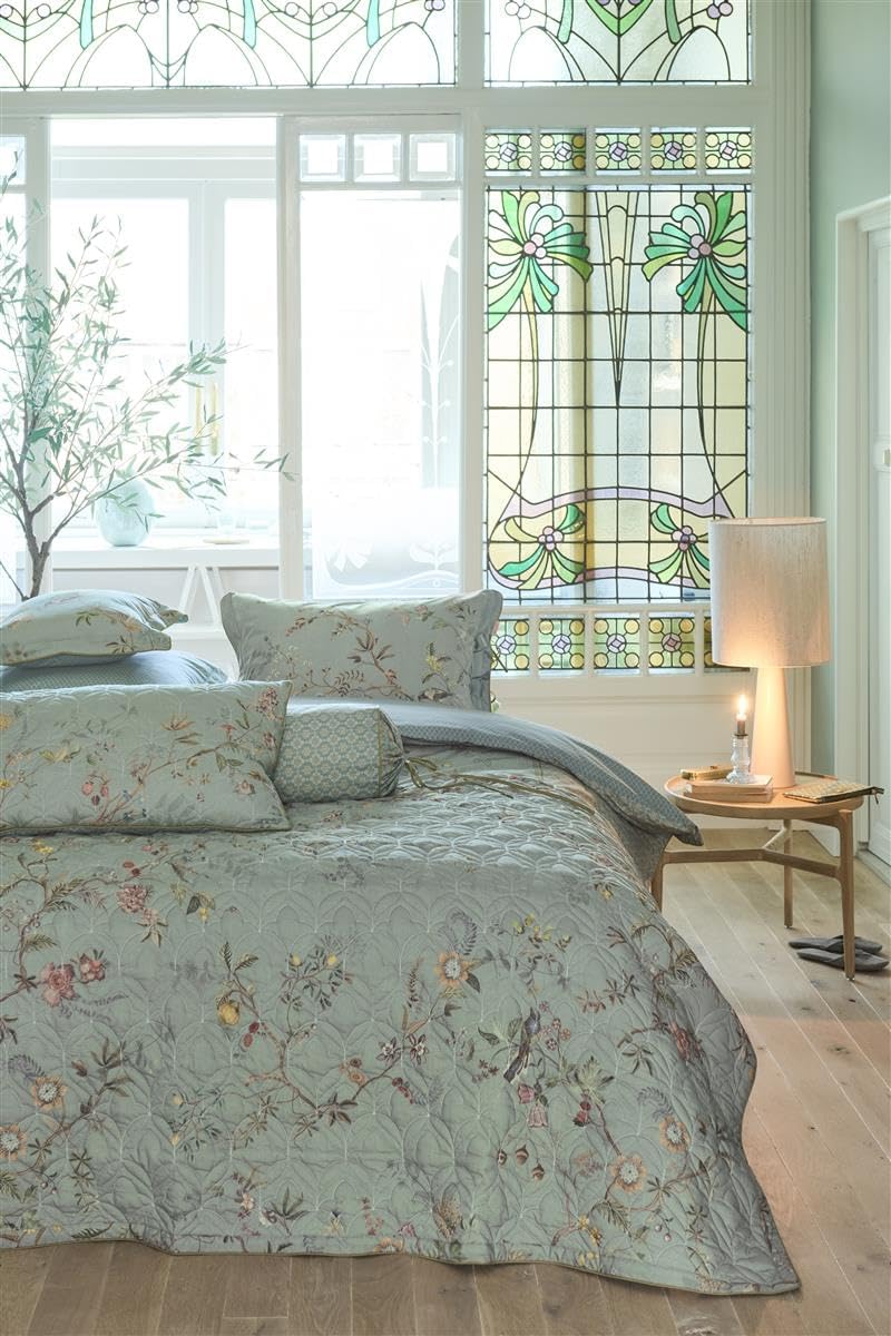 DE Pip Autunno Light Blue 155x220 1 Bettbezug 155 x 220 cm + 1 Kissenbezug 80 x 80, 1 Bettbezug 155