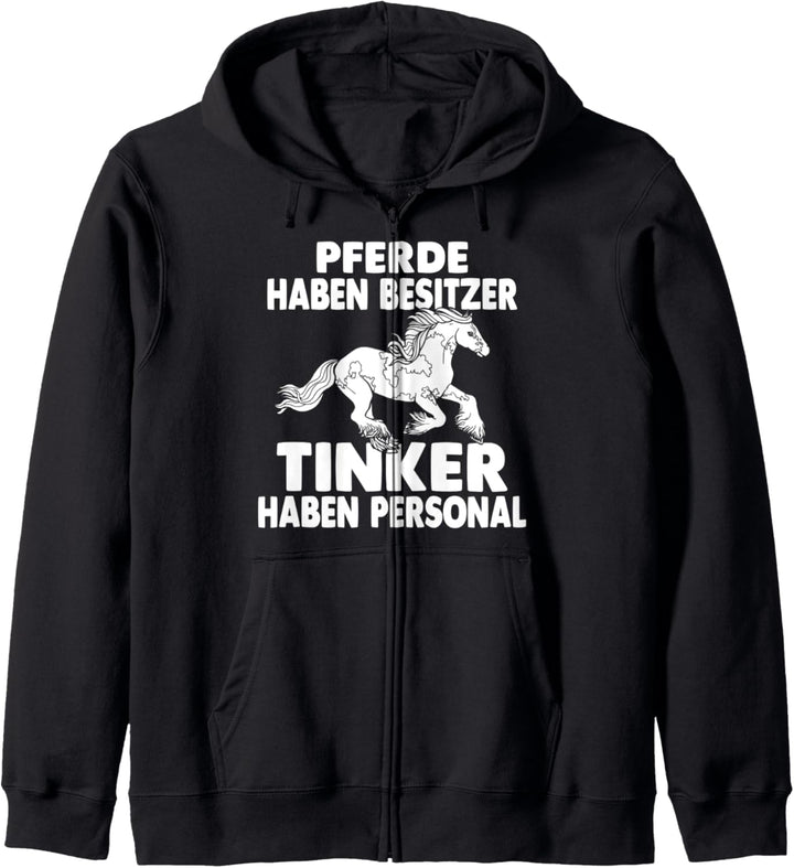 Tinker Reiten Reitstall Pferd Reitsport Reitverein Kapuzenjacke