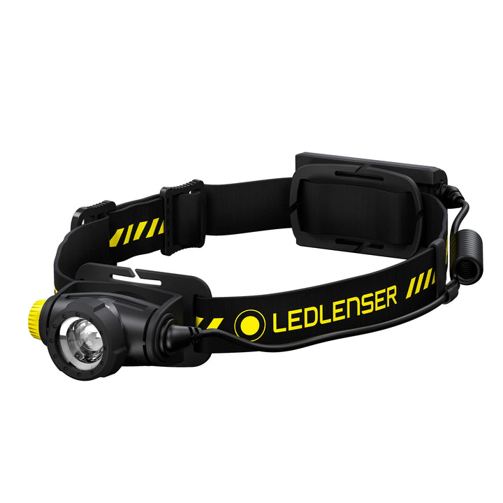 Ledlenser H5R Work Robust Stirnlampe LED, aufladbar mit Lithium Akku, wasserdicht IP67, 500 Lumen, h