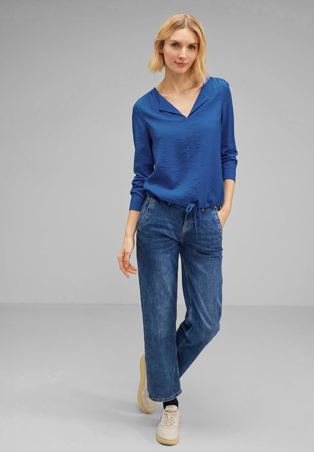 Street One Damen Tunika Bluse 38 Fresh Intense Gentle Blue, 38 Fresh Intense Gentle Blue