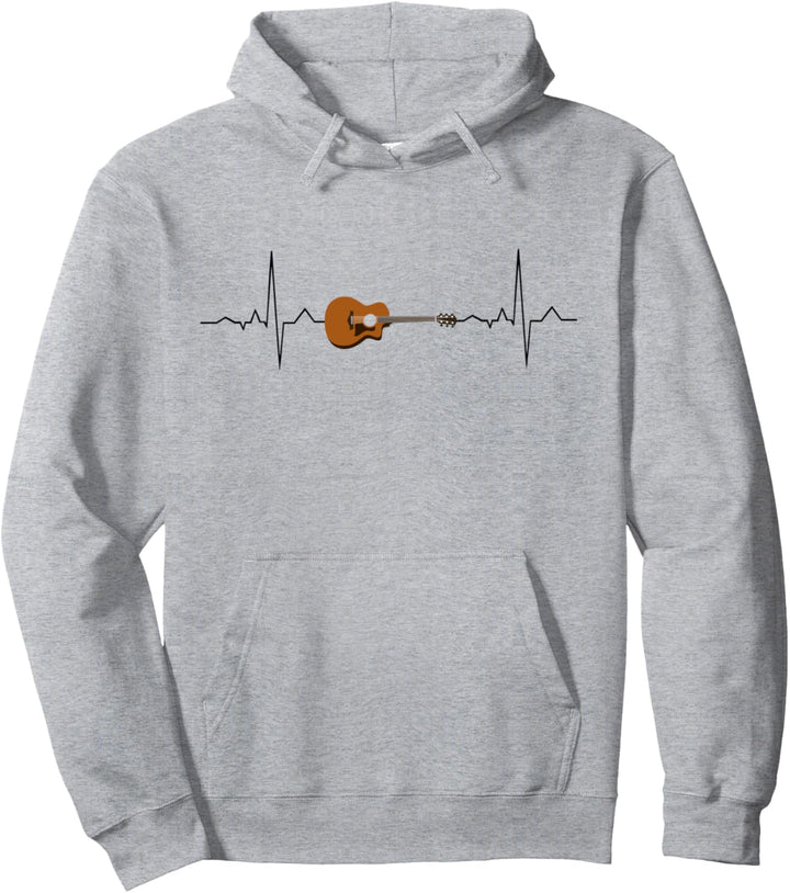 Heartbeat Gitarre - Gitarristen Musiker Pullover Hoodie