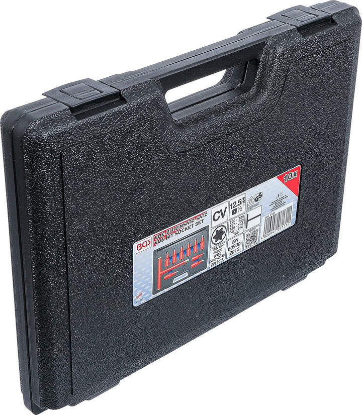 BGS 7131 | VDE-Bit-Einsatz-Satz | Antrieb Innenvierkant 12,5 mm (1/2") | T-Profil (für Torx) T20 - T