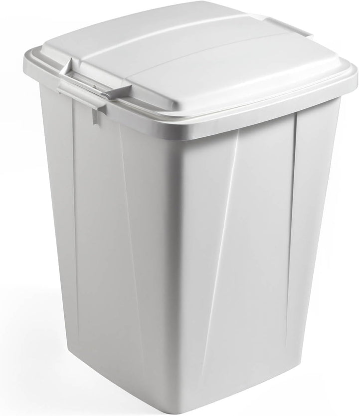 Durable Deckel Eco für Mülleimer Durabin 90L, Blauer Engel zertifiziert, grau, 6 Stück, 1800506050 D