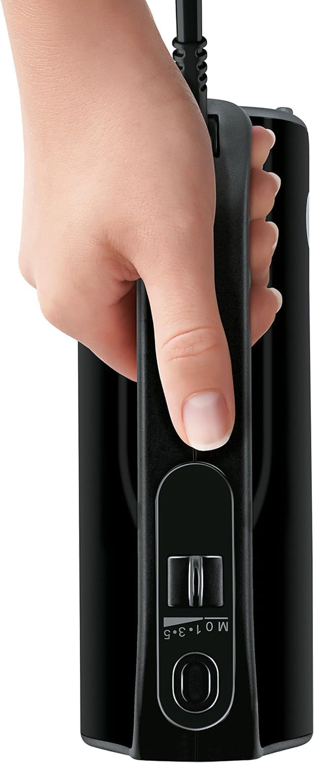 Bosch Handrührer Home Professional Styline MFQ4980B, 5 Stufen, 2 Edelstahl Rührbesen- und Knethaken,