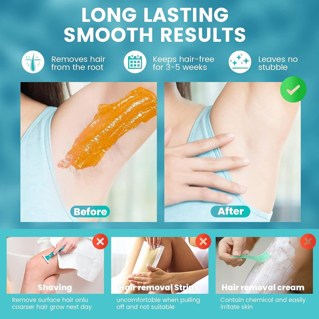 Wachswärmer Waxing set Wax maschine: Vinmall Wachsmaschine enthaarung Warmwachsgerät mit Wachsperlen