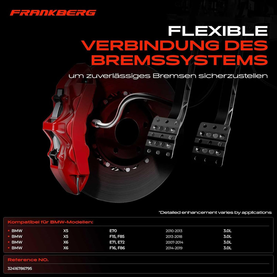 Frankberg Servolenkung Schlauch Lenkung für X5 E70 3.0L 2010-2013 X6 F15 F85 3.0L 2013-2018 X6 E71 E