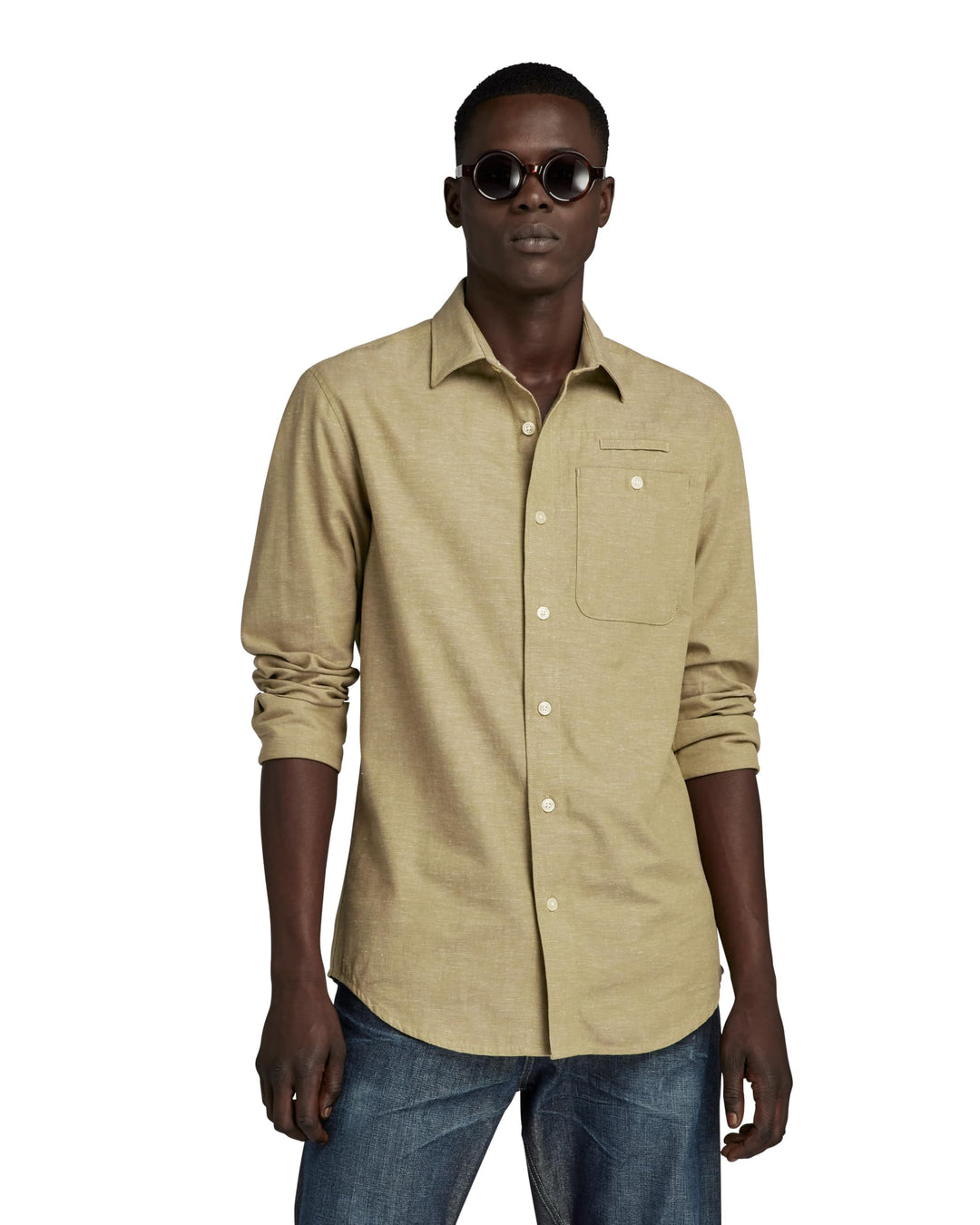 G-STAR RAW Herren Bristum 2.0 Slim Hemd Shirts XS Beige (Tree House D23553-d187-c941), XS Beige (Tre
