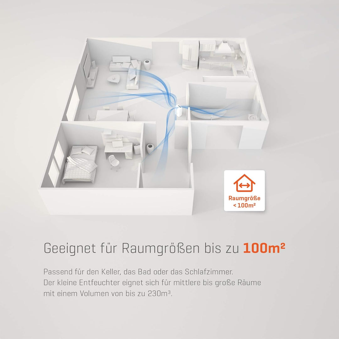 Climia CTK 240 elektrischer Bautrockner mit ökologischem Kühlmittel, Luftentfeuchter (max. 30 l/Tag)
