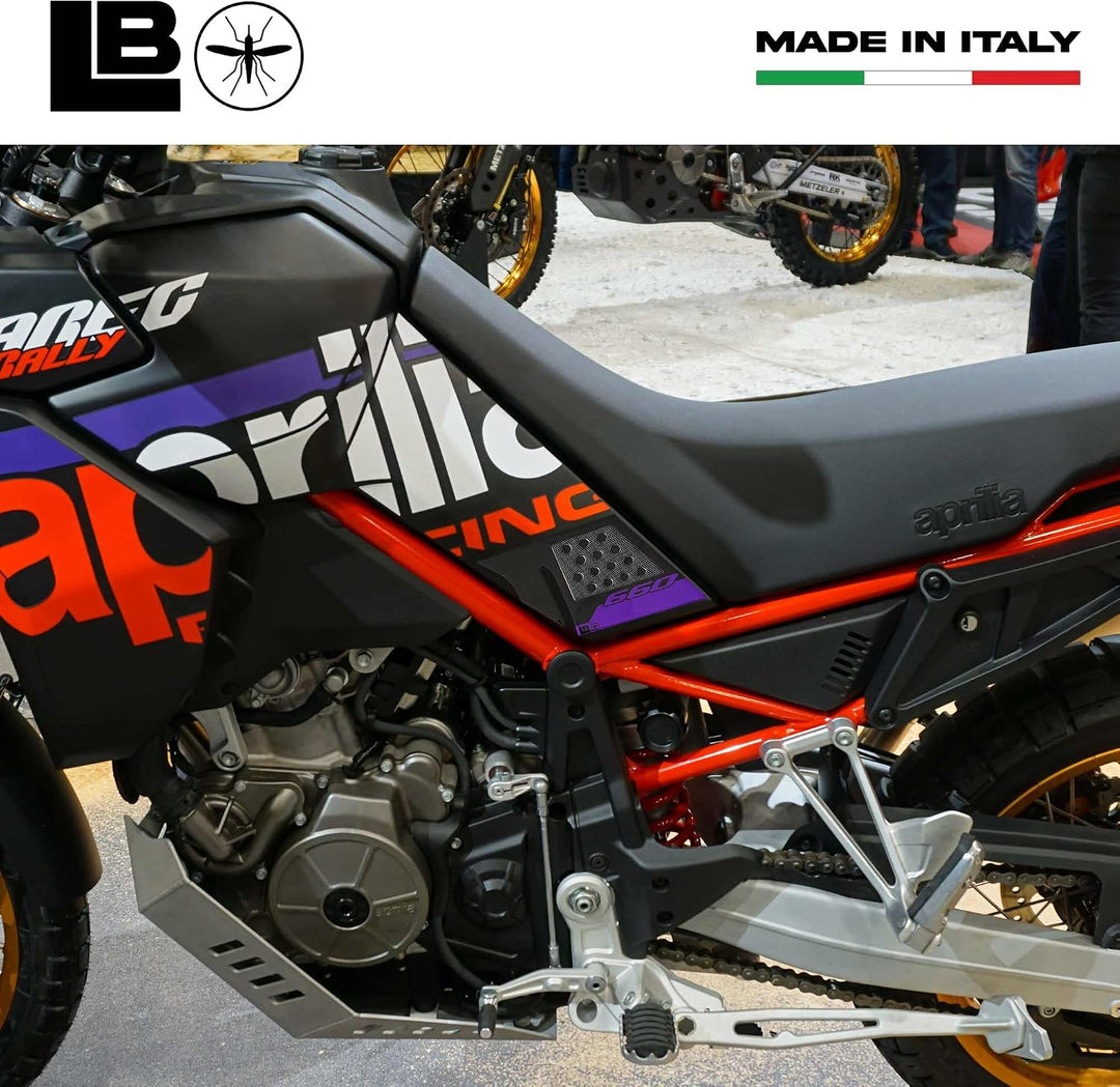 LABELBIKE 3D Motorrad Aufkleber kompatibel mit Aprilia | Tuareg Rally 660, Seitenschutz aus Kunsthar