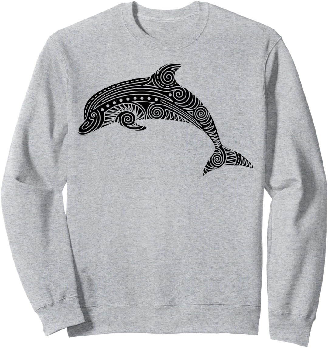 Tribal Delfin Summer Strand Polynesisches Maori Delphin Sweatshirt