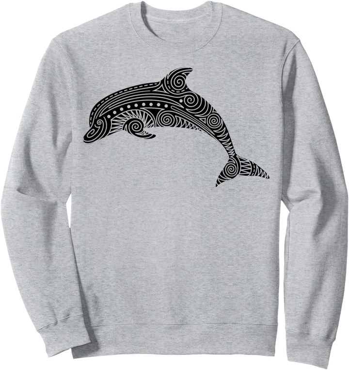 Tribal Delfin Summer Strand Polynesisches Maori Delphin Sweatshirt