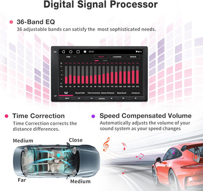 ATOTO A6PF Android Doppel-Din Autoradio Kompatibel mit VW Volkswagen/Golf/Polo/Tiguan, 7-Zoll Digita