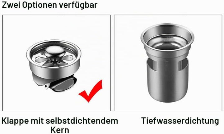Bodenablauf Quadratisch Linear Anti-Geruchs-Abfluss Ablaufgarnitur Edelstahl Bad Duschabfluss Haarfä