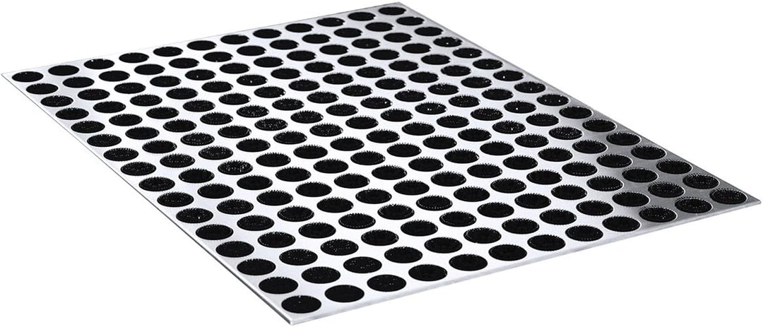 Radius Fussmatte Edelstahl Feet Back gross 78 x 58 cm - 513 a Silber, Silber