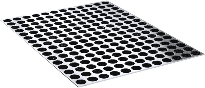 Radius Fussmatte Edelstahl Feet Back gross 78 x 58 cm - 513 a Silber, Silber