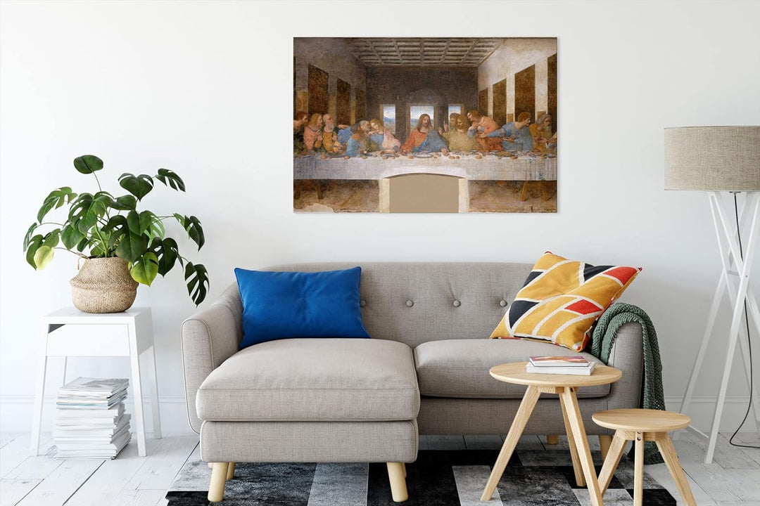 Leonardo da Vinci - Das letzte Abendmahl als Leinwandbild / Grösse: 100x70 cm / Wandbild / Kunstdruc