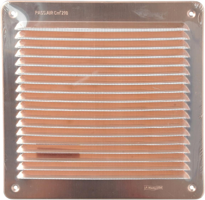 La Ventilazione LAR2323RA Überlappungsgitter, Kupfer, 228 x 228 mm Kupferfarben 228x228 mm Quadratis
