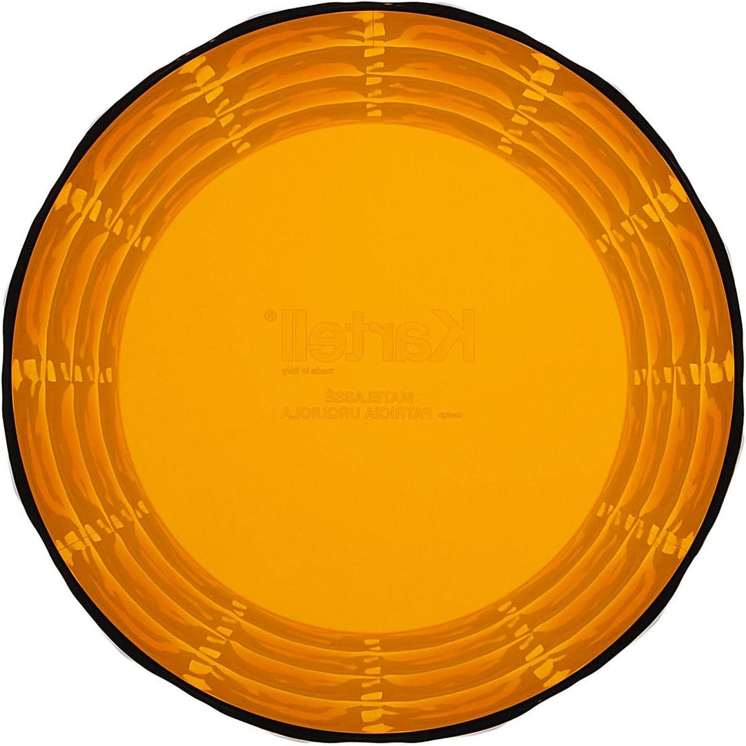 Kartell 01225MM Matelasse' Vase, Plastik, amber, 23 x 30 cm Ambra, Ambra