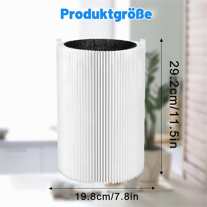 2Pack 411 Replacement Filter für Blueair Blue Pure 411 411+ 411 Auto- und Mini-Luftreiniger,3-in-1 H