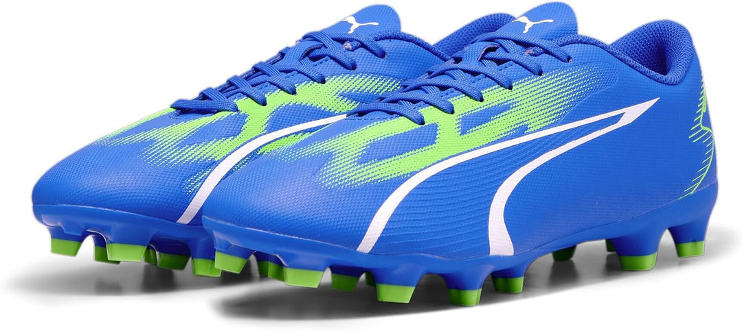 PUMA Herren Ultra Play Fg/Ag Fussballschuh 40.5 EU Ultra Blue Puma White Pro Green, 40.5 EU Ultra Bl