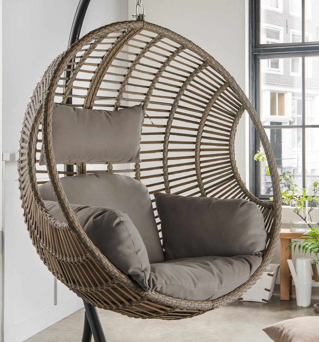 Destiny Coco Deluxe II Hängesessel Polyrattan Hängekorb Hängestuhl