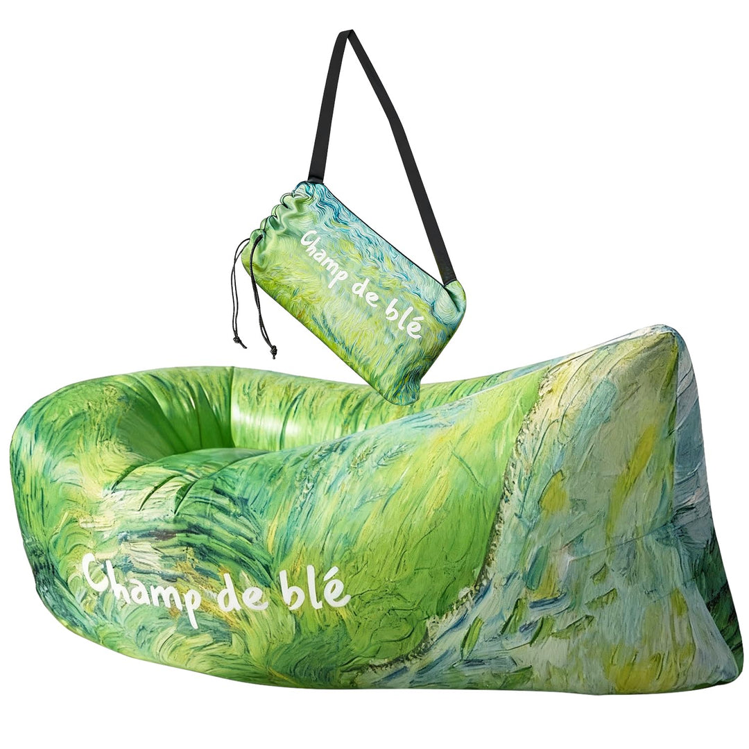 Aufblasbare Hängematte/Luftsofa – Kompakt zusammenfaltbar – Tragkraft: 181 kg – Masse: 160 x 76 x 53