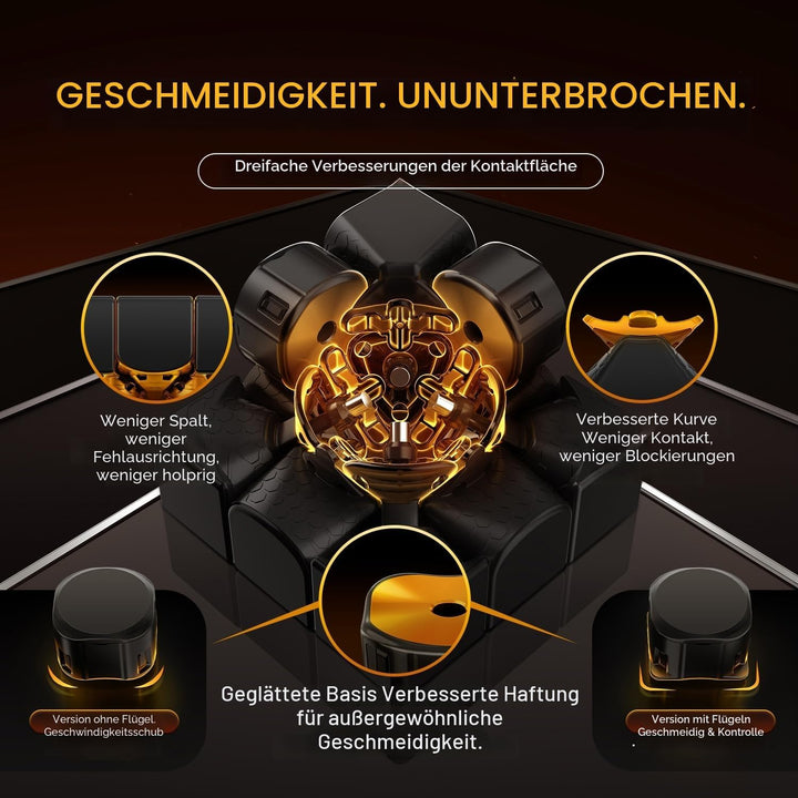 GAN 15 Maglev Zauberwürfel Magnetisch Speed Cube 3x3, Magischer Speed Cube, mit Flügelförmige Numeri