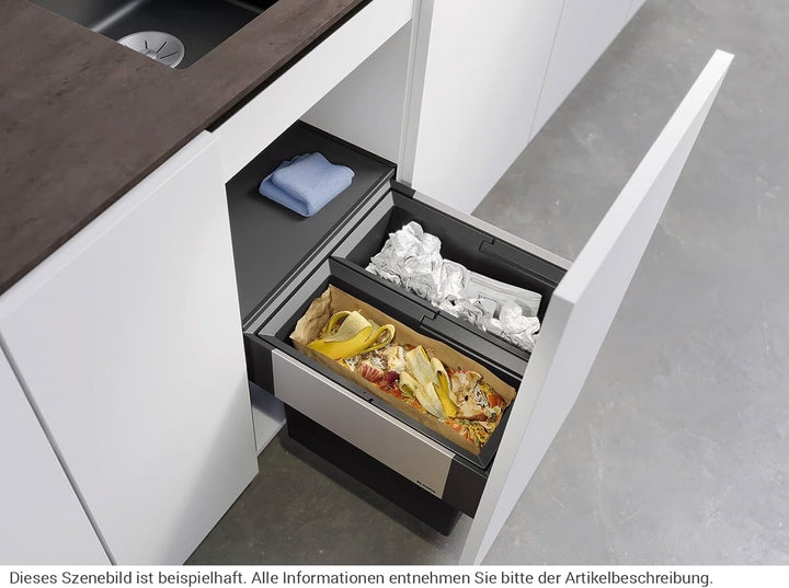 BLANCO SELECT II 45/2 | Kunststoff, Aluminium | 45er Unterschrank | Auszugssystem zur Frontanbindung